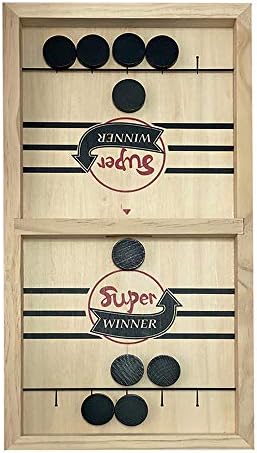 AWFAND Wooden Tabletop Indoor Portable Board Games for Kids and Family,Ready-to-Play Fast Action Game,2 Players Game