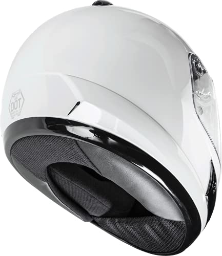 Gmax Gm-38, Full-Face Motorcycle Helmet, Dot-Approved For Street Bikes, Utvs And More (White) #TOP3