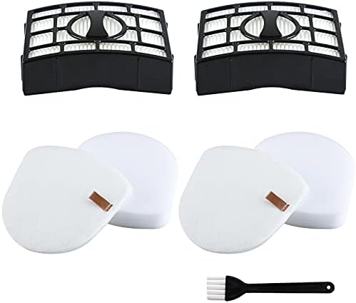 VIEWALL 2 Hepa Filter 4 Foam Felt Replacement Kit for Shark Rotator Navigator ZU560 ZU561 ZU562 ZU572 UV650 UV725 Zero-M Lift-Away Speed Upright Vacuum Part XFFK560 XHEPA560 with Cleaning Brush