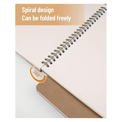 Bloc-notes de voyage à spirale A5 sans lignes pour corriger le manque d'espace de création - 4