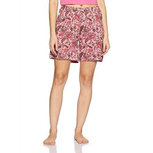 Van Heusen Women Lounge Shorts - Modal Cotton - Allover Print, Functional Pocket, Superior Drape_55502_LNG12_XXL