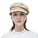 PivotWing Hats for Women Breathable Comfortable Beret Soft Daily Womens Hats Vintage Casual Fashion Newsboy Hat Cotton Linen Fashionable Irish Paperboy Baker Boy Cap Cabbie Berets, Beige 7