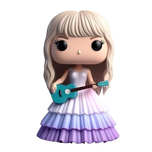 Generic Cute TSinger Star Doll Epoxy Resin Fashion Doll Singing Modeling Charms Cartoon Style The for Taylor Fans and Friends (#2) in White
