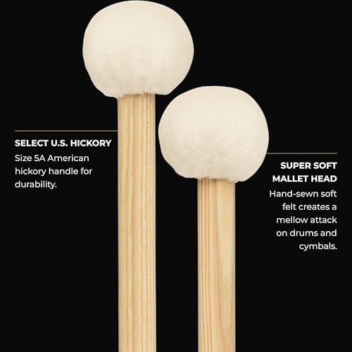 Drum Set Mallet Meinl Stick & Brush SB400 feutre super soft