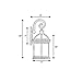 ETOPLIGHTING Contemporary Collection Exterior Outdoor Wall Lantern with Beveled Clear Glass APL1020