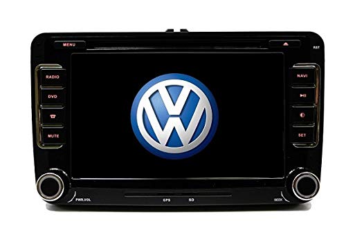 GPS Navigation Radio Bluetooth Touch Screen Plug and Play for VW Volkswagen Vehicles (Fits: Jetta 06-14, EOS 07-14, Caddy 10-14, Tiguan 09-14, Golf/GTI 03-14, CC 09-14, Passat 07-14) - Thumbnail 6
