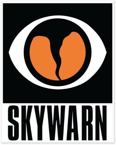 Skywarn Tornado car Bumper Sticker Window Decal 5" x 4"