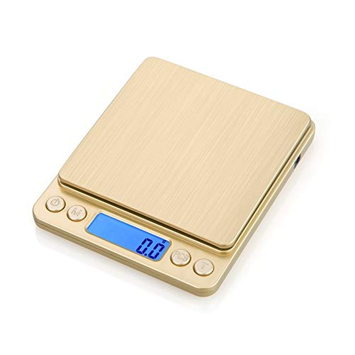 Balance de cuisine de précision 3000g à 0.1g rechargeable USB