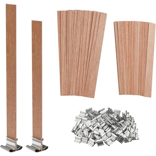 Reviews de Mechas - los más vendidos. 41 Pabilos para Velas, Mecha para Velas de Madera, 120 Piezas con 2 Tamaños, Accesorios para Velas Artesanales, Kit para Creación de Velas Caseras, Proyectos de Manualidades,...