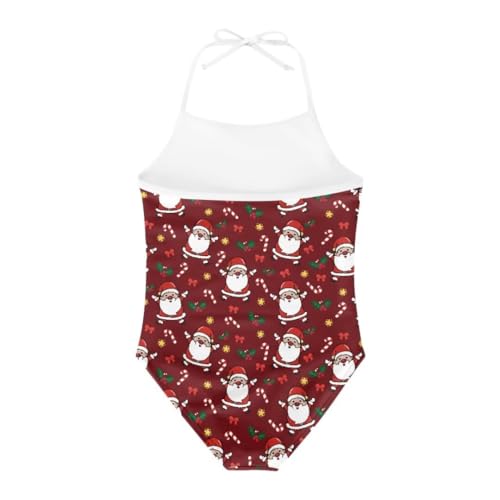 Image of Christmas Kids One-Piece Swimsuits Beach Swimwear Bathing Suit for 3-10 Years Girls