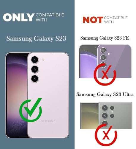 Image of Jkobi Shockproof Crystal-Clear Back Cover for Samsung Galaxy S23 5G (Magsafe Wireless Support | Drop & Camera Protection | Hard Polycarbonate)