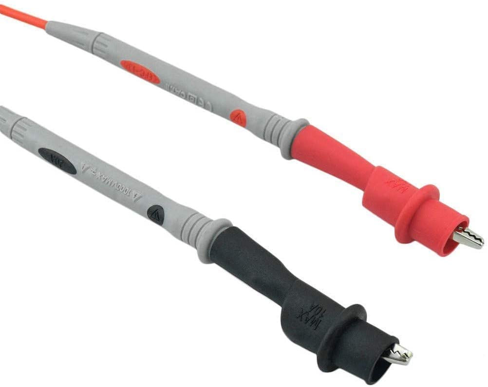 Replacemen Push-on Alligator Clips for Multimeter Test Lead,4 Pcs (4 PCS)