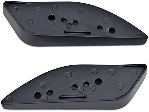 Krator NP017-B Black Gas Tank Pad Side Cap Cover (for Suzuki Hayabusa Busa GSX1300R 1999-2014 Gas Tank Pad Side Cap Hayabusa Logo)