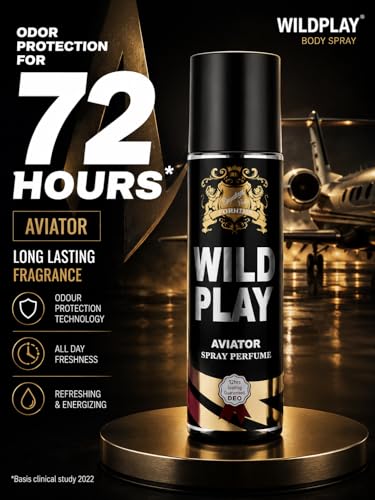 Image of Wildplay Avaitor Fragrance 125ML Perfume for Men - Long Lasting Multi-Fragrance Spray, Floral Fruity Sweet Notes, Premium Perfume for Daily Wear & Special Occasions