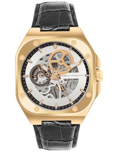 Image of French Connection Automatic Silver Dial Men's Watch-FCA14BL
