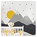 Pegatinas de pared para niños – Decoración de habitación de bebé – Adhesivo de pared escandinavo – Adhesivo mural gigante de montañas escandinavas – 60 x 140 cm