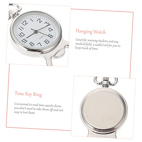Obuyke 1 Peça Chaveiro Relógio Distintivo Enfermeira Clip-On Abridor De Relógio De Quartzo Chave Dec