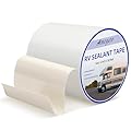 AMOGATO RV Roof Tape 6 Inch X 50 Feet – Premium White RV Sealant Tape, Waterproof & UV-Resistant for RV Awning Repair and Roofin