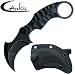 Canku C1697 Tactical Knife Fixed Blade D2 Steel G10 Handle, karambit Fixed Blade Knife with Kydex Sheath,Outdoor Survival Claw Tactical Teeth Knife,Camping EDC Tools