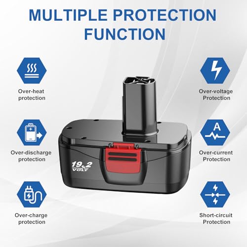 Image of Upgraded 4500mAh Replacement for Craftsman 19.2V Battery Compatible with Craftsman 19.2 Volt Battery DieHard C3 130279005 130279003 315.113753 315.115410 315.11485 11375 Cordless Tools-2Pack