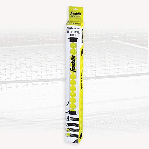 Franklin Sports Pickleball Retriever Tube + Ball Holder - 12 Ball Pickleball Ball Hopper + Picker Upper - Pickleball Accessories + Gear #TOP5