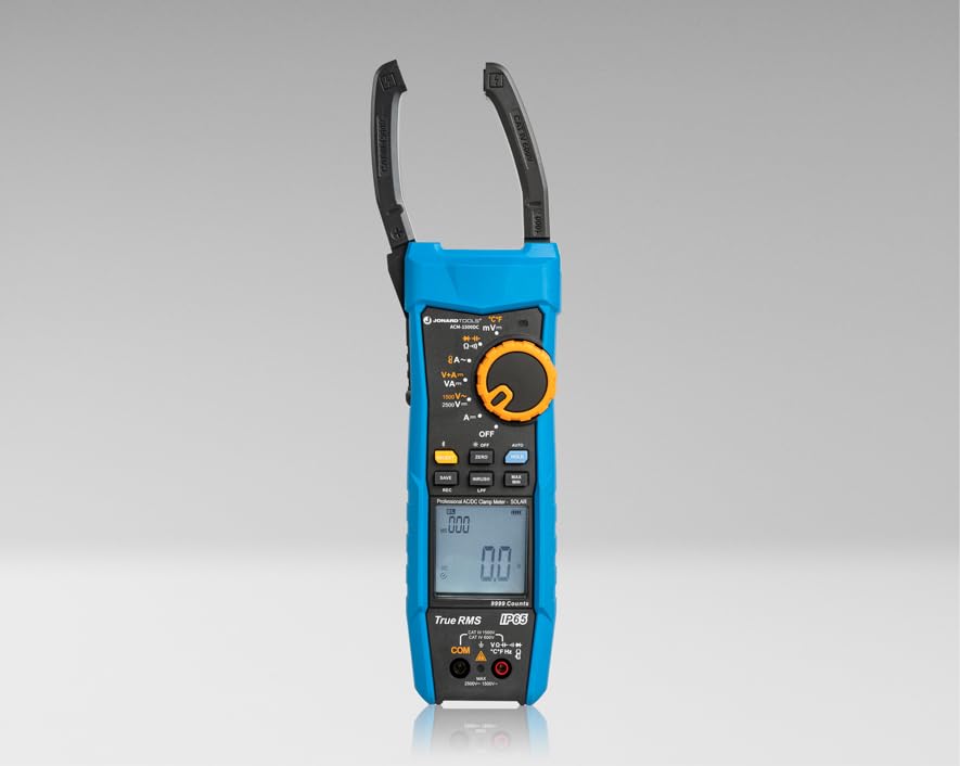 Image of ACM-1500DC Solar+ Clamp Meter CAT III 1500 V- True-RMS Clamp Meter,2500V DC, 999.9A AC /DC, Bluetooth, IP65 Rated for Solar & High Voltage Work
