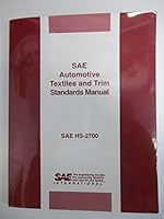 SAE automotive textiles and trim standards manual 1560913975 Book Cover
