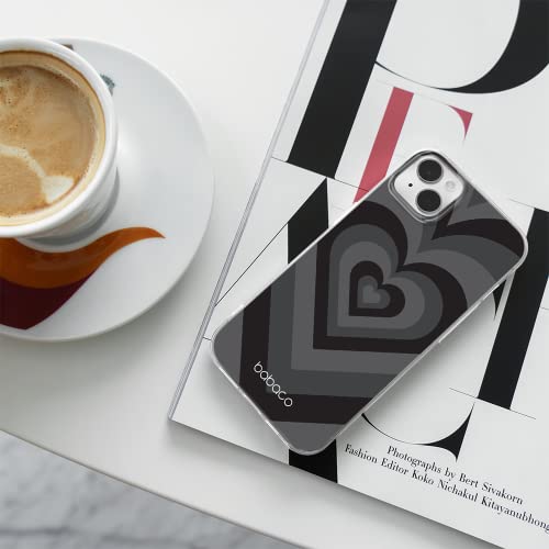 BABACO Hearts 007 Phone Case Optimally Adapted for iPhone 14 Black