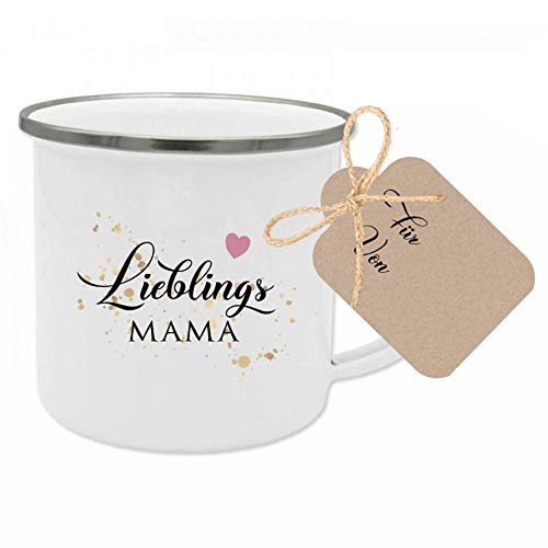Geschenk Tasse Mama - Tasse mit Spruch “Lieblingsmama” I Das perfekte Geschenk für die Mama I Mama Geschenk zum Geburtstag, zum Muttertag, als Dankeschön und zu Weihnachten I mit Geschenkanhänger
