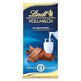 Lindt Schokolade Vollmilch | 100 g Tafel | Aus zartschmelzender Alpenvollmilch-Schokolade | Schokoladentafel | Schokoladengeschenk