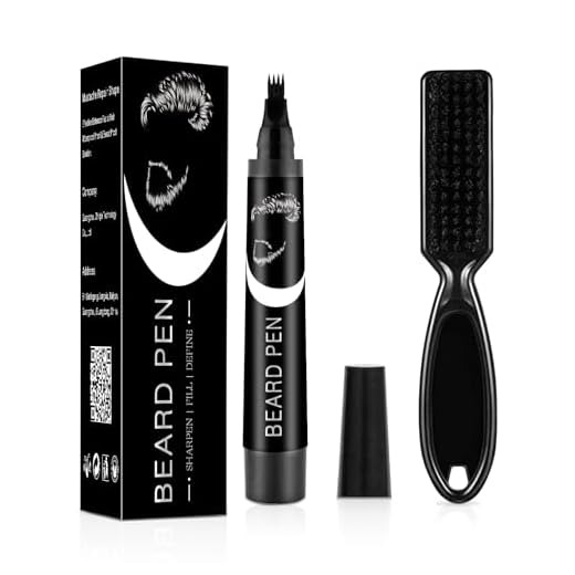 Delineador Para Barba Fácil,Lápiz Barba Hombre,Relleno De Barbas De Instantáneos,Kit De Bolígrafo De Relleno Para Barba,Water Proof Micro-Fork Tip Beard Pen