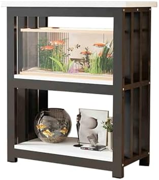 Durable Aquarium Stand for 5-40 Gallon Fish Tanks & Reptile Rack, Sturdy Display Cabinet & Home Storage Solution, Perfect for Aquatic & Reptile Enthusiasts