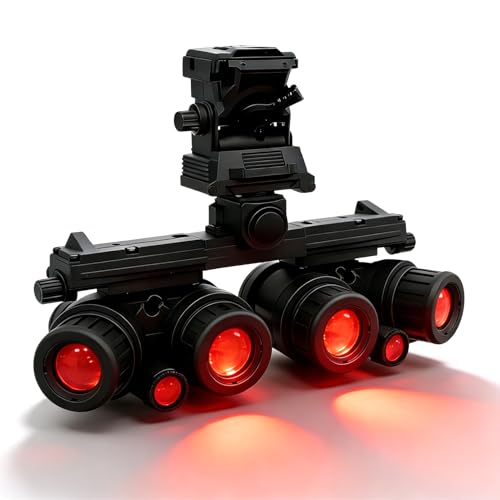 LZAQHMT Tactical GPNVG18 Four-Eye NVG Model, Red