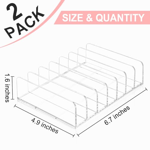 Vowcarol Cd Holder 2 Pack, Clear Acrylic Cd Organizers, Cd Display Rack Holds Up To 14 Standard Cd Cases For Media Shelf Storage And Organization thumb #4