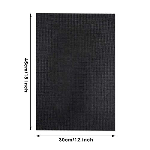 6 Pieces 14 Count Aida Cloth Classic Reserve Cross Stitch Cloth 12 Inch X 18 Inch (Black) #TOP1