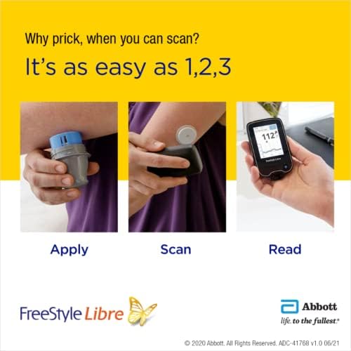 FreeStyle Libre Sensor & Reader With Free Strips I Monitor Glucose on Your Phone I FreeStyle LibreLink App