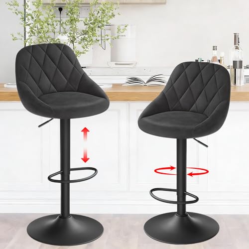 JMGJOY Barhocker 2er Set,Barstuhl 360° Drehstuhl...