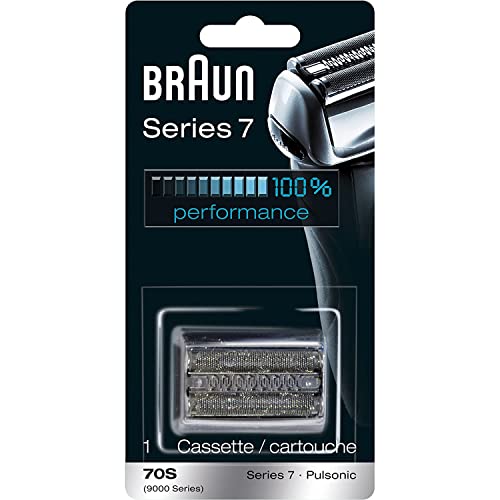 La cabeza de cambio de lámina y cuchilla 70S es compatible con la afeitadora eléctrica de la serie Braun 7, plateada Cover