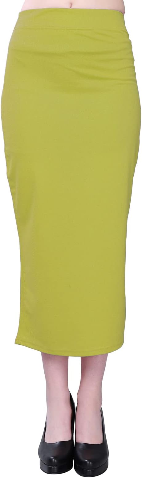 SIRIL Women'S Lycra Full Elastic Saree Shapewear Petticoat