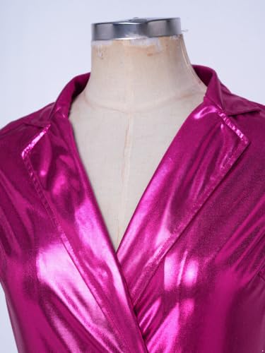 Mono sin mangas mujer 3XL rosa oscuro dile adiós a trajes incómodos 4