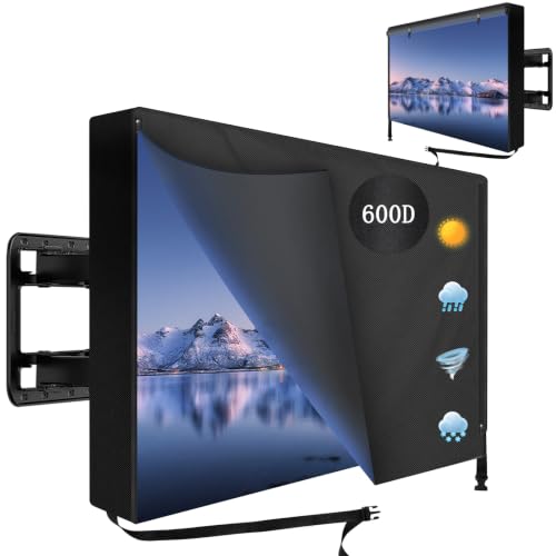 Outdoor TV Cover 40 to 43 inch Waterproof, 600D Heavy