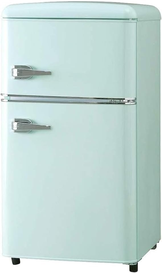 Amazon | レトロ冷蔵庫 冷凍冷蔵庫 81L コンパクトでも大容量