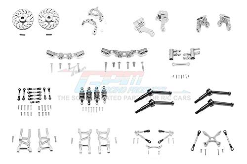 Kit alu Traxxas 4-Tec 2.0 et 3.0 de 119 pièces argentées pour modèle 1/10