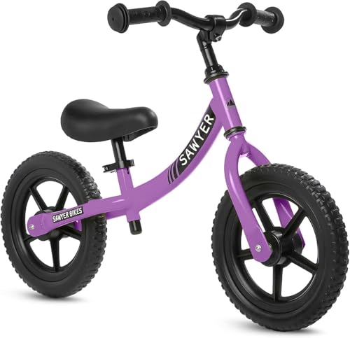 Sawyer Bikes - Bicicleta Sin Pedales Ultraligera - Niños 2, 3, 4 y 5 Años (Violeta)