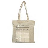 Universal Zone Library card tote bag. Library card with day due stamps handbag. Book Bag. Library ba
