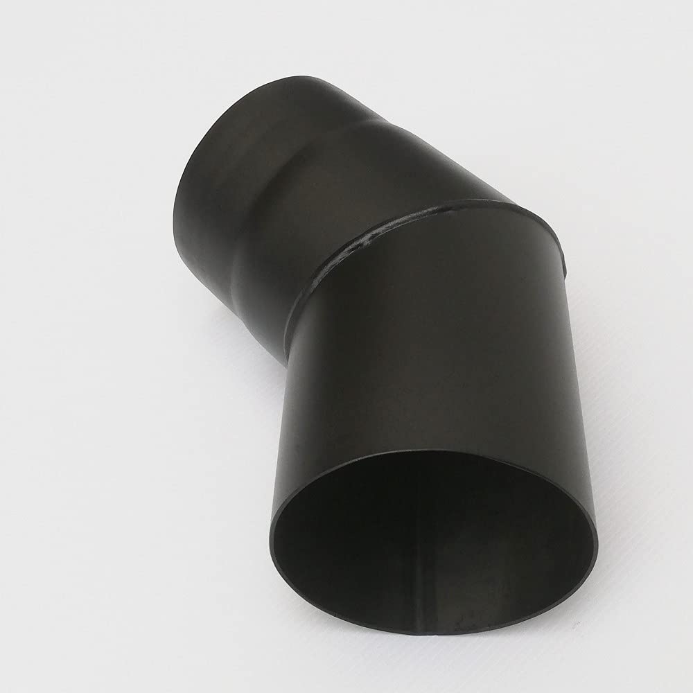 Aflex raccordo per stufa a legna - camino curva MF a 45 gradi (180mm)