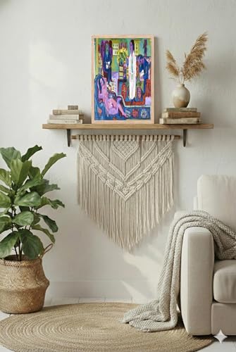 Image of BLINKART Henri Matis Aesthetic Modern Art Walls With Frame | Natural Wood Texture | Living Room Bedroom Office Wall Decoration | Poster Home Decor Frames Wall Bedroom | 12x8 Inches(D242)
