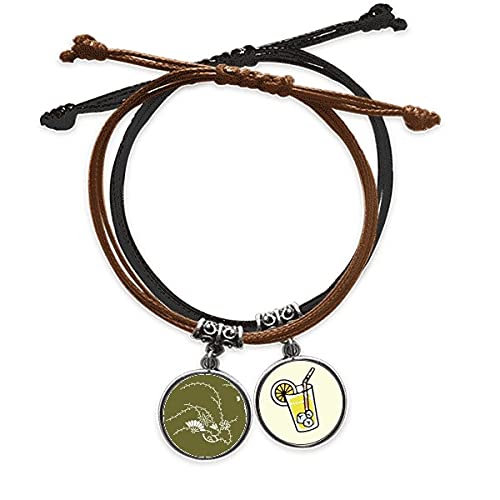 Bracelet corde et cuir vert au style culture japonaise pour homme et femme