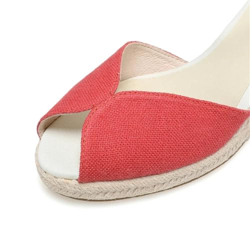 Women's Espadrilles Wedge Casual Open Sandals Sapatos Mulher2