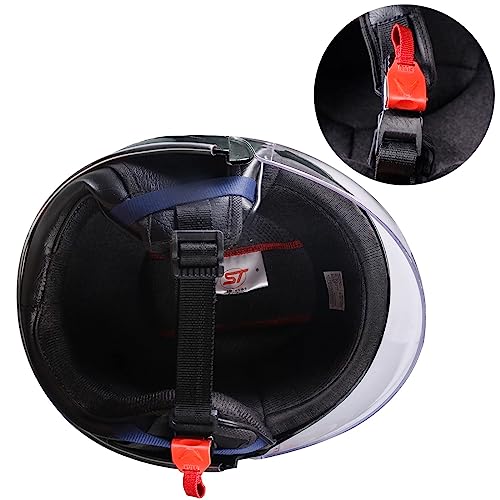 Image of Strong And Durable Stylish Full Face Scooty And Motorbike Helmet || Scratch Resistance And Silicone Glass Protection (Black), Cycling